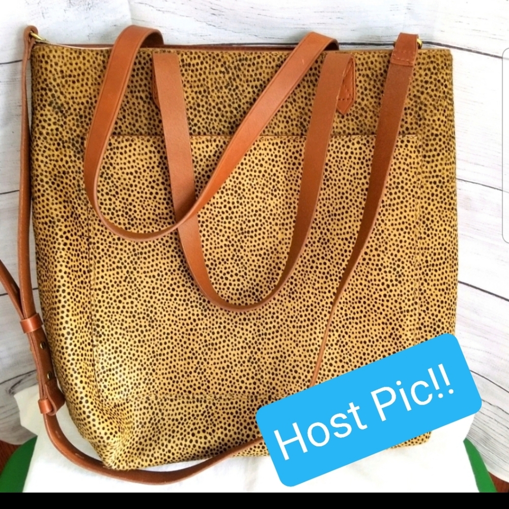 🌲NWT MADEWELL Calf Hair Tote Bag